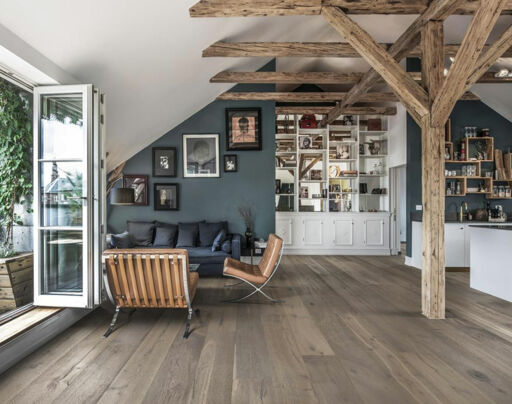 Kahrs Sture Oak Engineered Wood Flooring, Smoked, Oiled, 187x15x2420mm