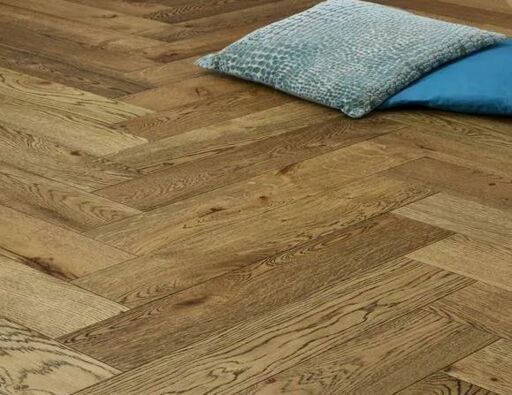 Tradition Nature Engineered Oak Herringbone Rustic, Brushed, UV Oiled, 120x15x600mm Image 1