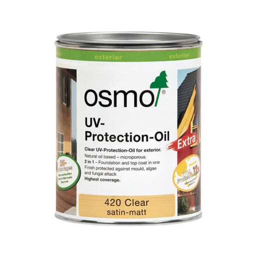 Osmo UV-Protection Oil Clear Extra With Active Ingredients, 0.75L