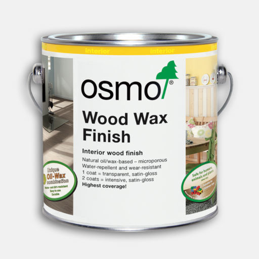 Osmo Wood Wax Finish Transparent, White, 0.125L