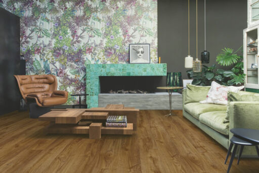 QuickStep Alpha Bloom, Autumn Oak Brown Vinyl Flooring, 209x6x1494mm