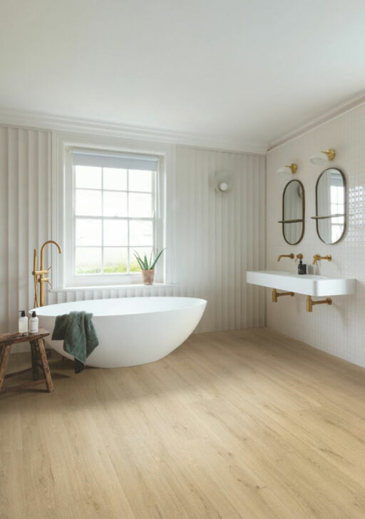QuickStep Alpha Bloom, Botanic Beige Vinyl Flooring, 209x6x1494mm