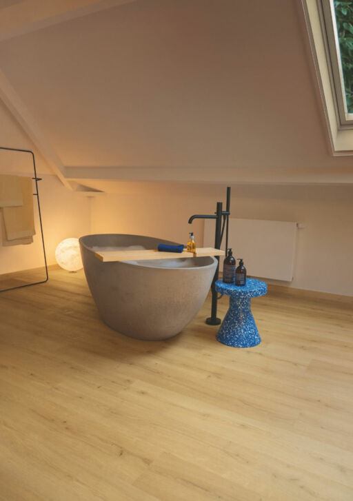 QuickStep Alpha Bloom, Brushed Oak Honey Vinyl Flooring, 209x6x1494mm