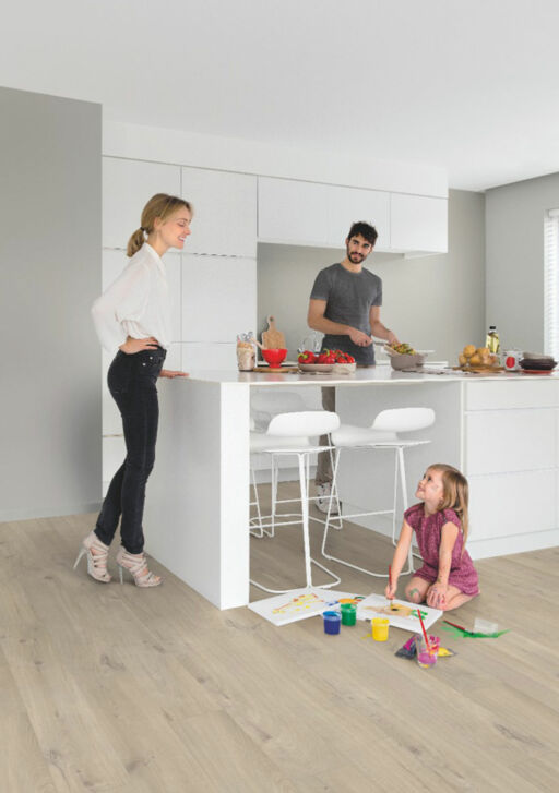 QuickStep Alpha Bloom, Cotton Oak Beige Vinyl Flooring, 209x6x1494mm Image 2