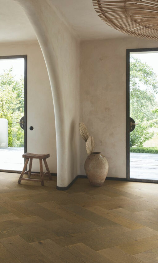 QuickStep Disegno Barra Oak Engineered Parquet Flooring, Extra Matt Lacquered, 145x13.5x580mm