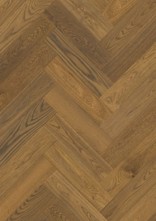 QuickStep Disegno Cinnamon Raw Oak Engineered Parquet Flooring, Extra Matt Lacquered, 145x14x580 mm