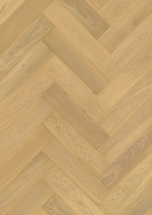 QuickStep Disegno Pure Light Oak Engineered Parquet Flooring, Extra Matt Lacquered, 145x14x580 mm