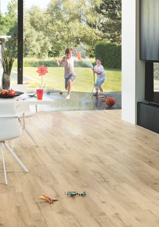 QuickStep Impressive Classic Oak Beige Laminate Flooring, 8 mm