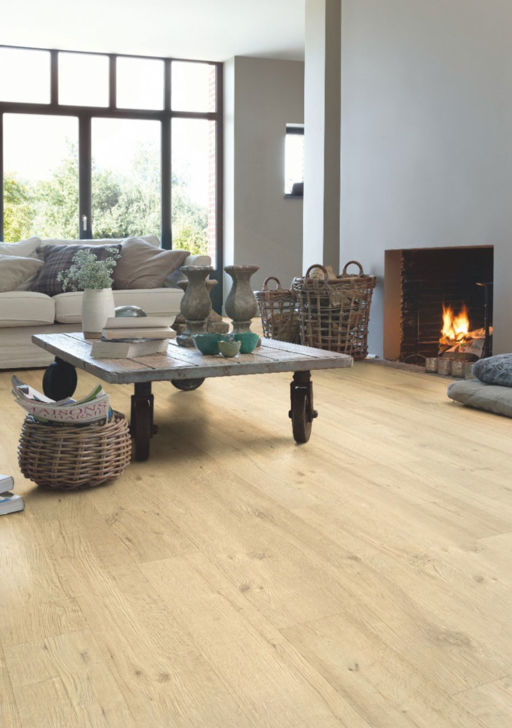 QuickStep Impressive Sandblasted Oak Natural Laminate Flooring, 8 mm