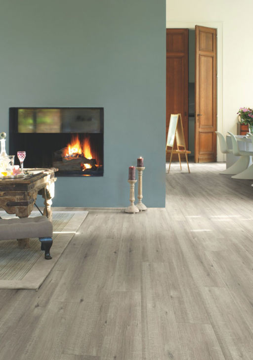 QuickStep Impressive Saw Cut Oak Grey Laminate Flooring, 8 mm