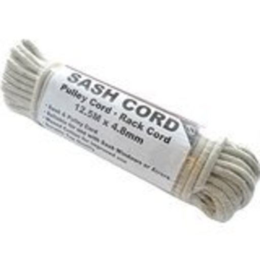 Sash Cord Cotton, No.4, 6 mm, Waxed, 12.5 m Chain Products