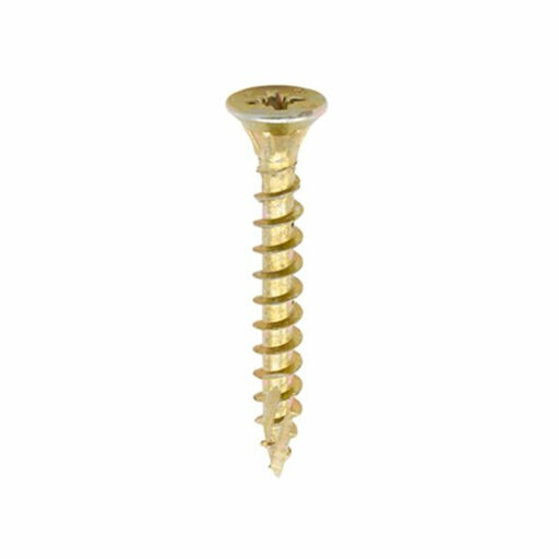 TIMco C2 Multi-Purpose Advanced Screws - PZ - Double Countersunk - Yellow 3.5x30mm