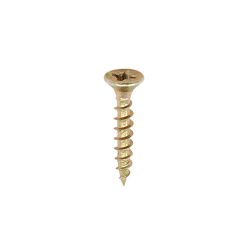 TIMco Classic Multi-Purpose Screws - PZ - Double Countersunk - Yellow 4.5x20mm