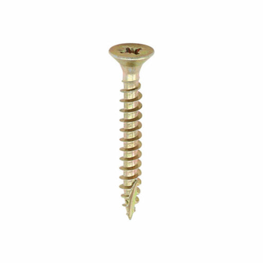 TIMco Classic Multi-Purpose Screws - PZ - Double Countersunk - Yellow 4.5x25mm