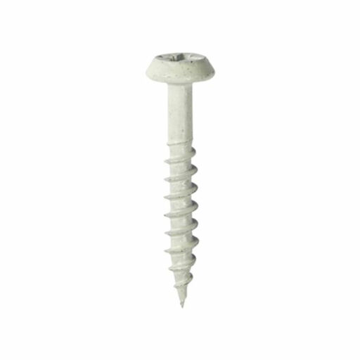 TIMco Classic Rainwater Screws - PZ - Low Profile Pan - Exterior - White 4.0x40mm