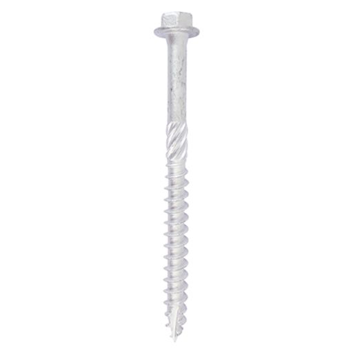 TIMco Heavy Duty Timber Screws Hex Exterior Silver 8.0 x 75 mm