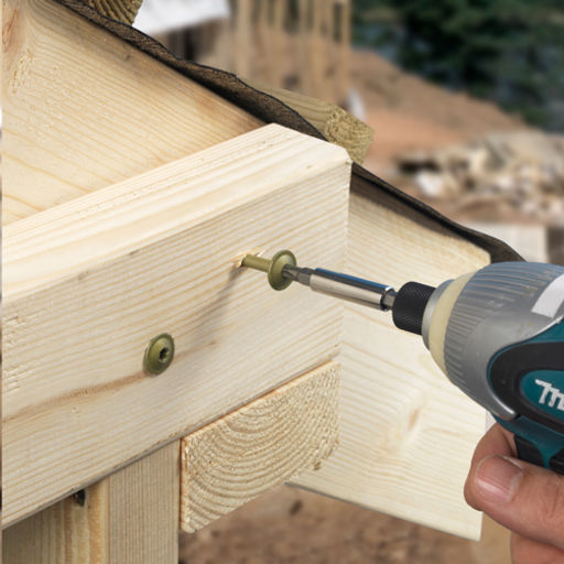 TIMco In-Dex Timber Screws - TX - Wafer - Exterior - Green 6.7x125mm Image 3