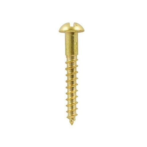 TIMco Solid Brass Woodscrews - SL - Round 3.0x12mm