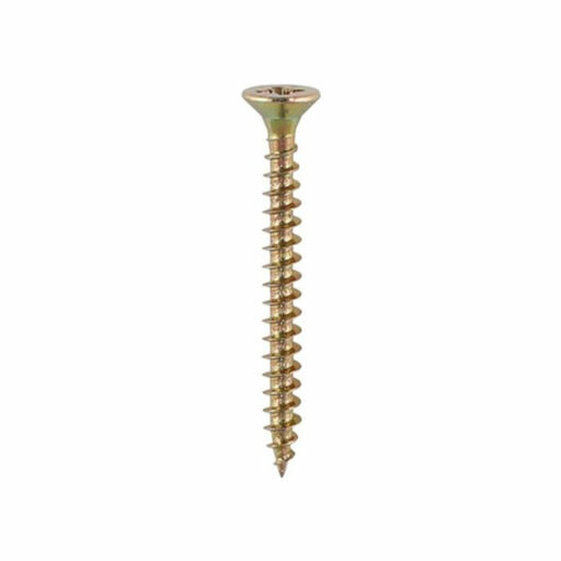TIMco Solo Woodscrews - PZ - Double Countersunk - Yellow 3.5x20mm