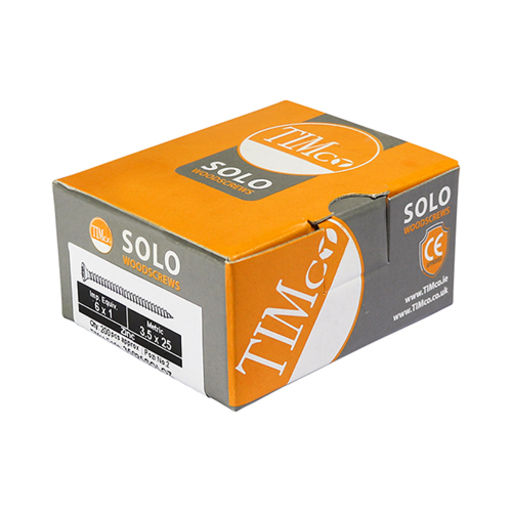 TIMco Solo Woodscrews - PZ - Double Countersunk - Zinc 4.0 x 15 mm