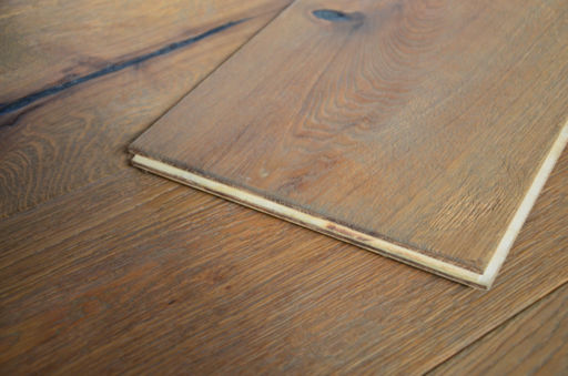 Tradition Antique Engineered Oak Flooring, Distressed, Brushed, Moonstone Grey Oiled, 220x15x2200mm Image 4