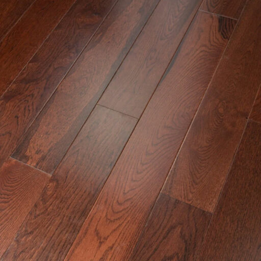 Tradition Engineered Oak Flooring, Walnut Stained, Rustic, Lacquered, 150x14xRL mm