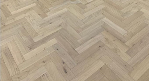 Tradition Engineered Oak Parquet Flooring, Natural, Unfinished, 90x18x400 mm