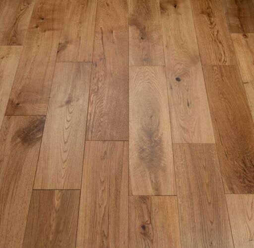 Tradition Solid Oak Flooring, Rustic, Brushed, Oiled, RLx90x18mm Image 2