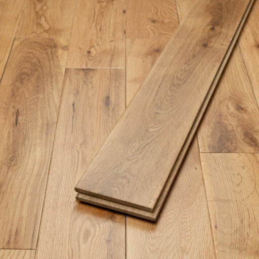 Tradition Solid Oak Flooring, Rustic, Lacquered, 90x18xRL mm