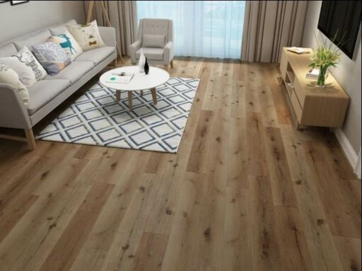 Tradition WPC Classic Oak Vinyl Flooring Planks (with 1mm built-in underlay), 178x6.5x1217mm