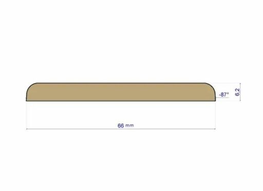 Traditions Solid Oak Flat Threshold Strip, Unfinished, 65x6 mm, 2.7 m Image 2
