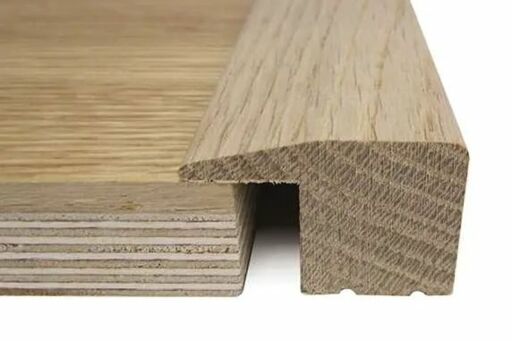 Traditions Solid Oak L-Shaped Threshold, Oiled, 20mm, 0.9m