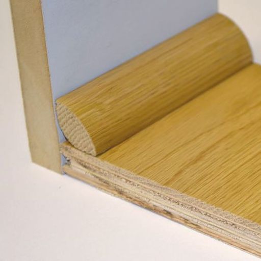 Unfinished Solid Oak Quadrant Beading, 19x19 mm, 1.8 m Tradition Flooring