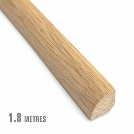 Traditions Solid Oak Quadrant Beading, Unfinished, 19x19mm, 1.8m