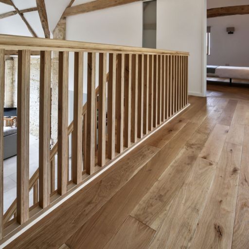 V4 Alpine, Upland Oak Engineered Flooring, Rustic, Brushed, UV Oiled, 150x14x1900mm Image 3