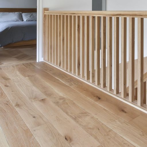 V4 Alpine, Upland Oak Engineered Flooring, Rustic, Brushed, UV Oiled, 150x14x1900mm Image 5