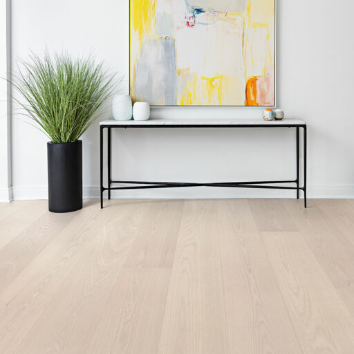 V4 Bjelin, Powder White Ash Engineered Oak Flooring, Natural, Stained & UV Lacquered, 206x11.3x2200mm