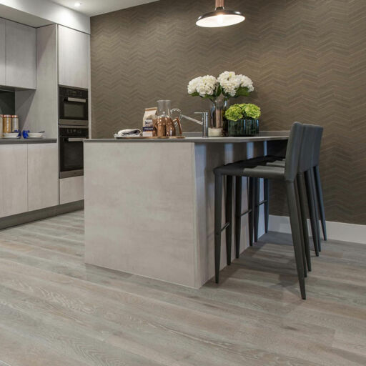 V4 Deco Plank, Silver Haze Engineered Oak Flooring, Rustic, Stained, Brushed & Hardwax Oiled, 190x14x1900mm