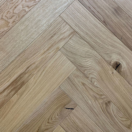 Xylo Engineered Oak Flooring, Rustic, Herringbone, Brushed & UV Oiled, 125x14x625 mm