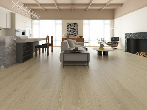 Xylo Oyster Reef Oak Laminate Flooring, 196x10x1200mm