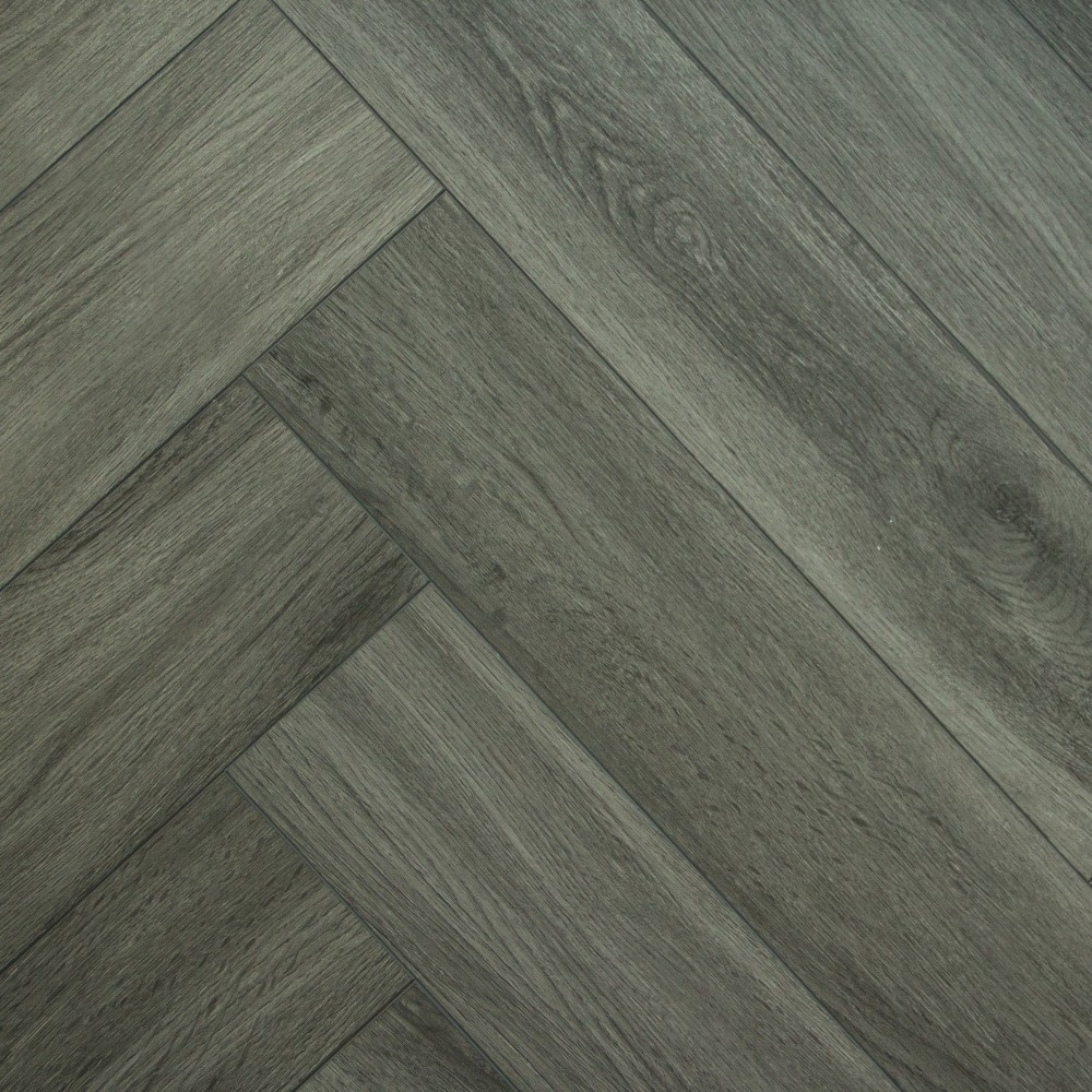 Dark Grey Oak Luxury Vinyl Flooring, Parquet Vinyl Flooring Grey