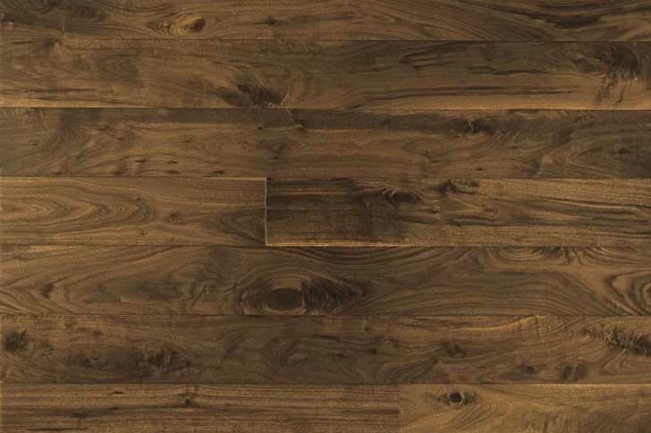 Elka American Black Walnut Engineered Flooring, Rustic, Lacquered, 150x18xR mm