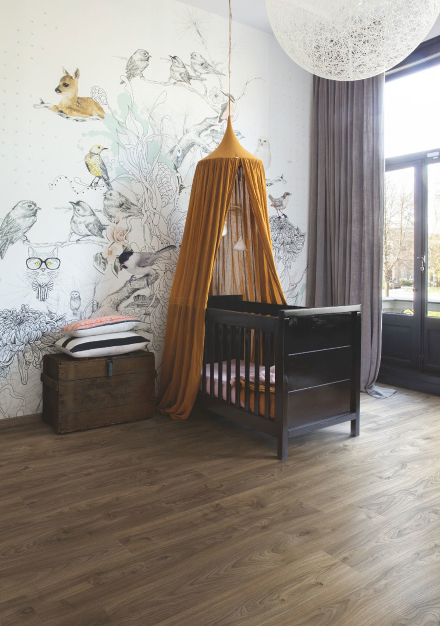 QuickStep Livyn Balance Click Cottage Oak Dark Brown Vinyl Flooring