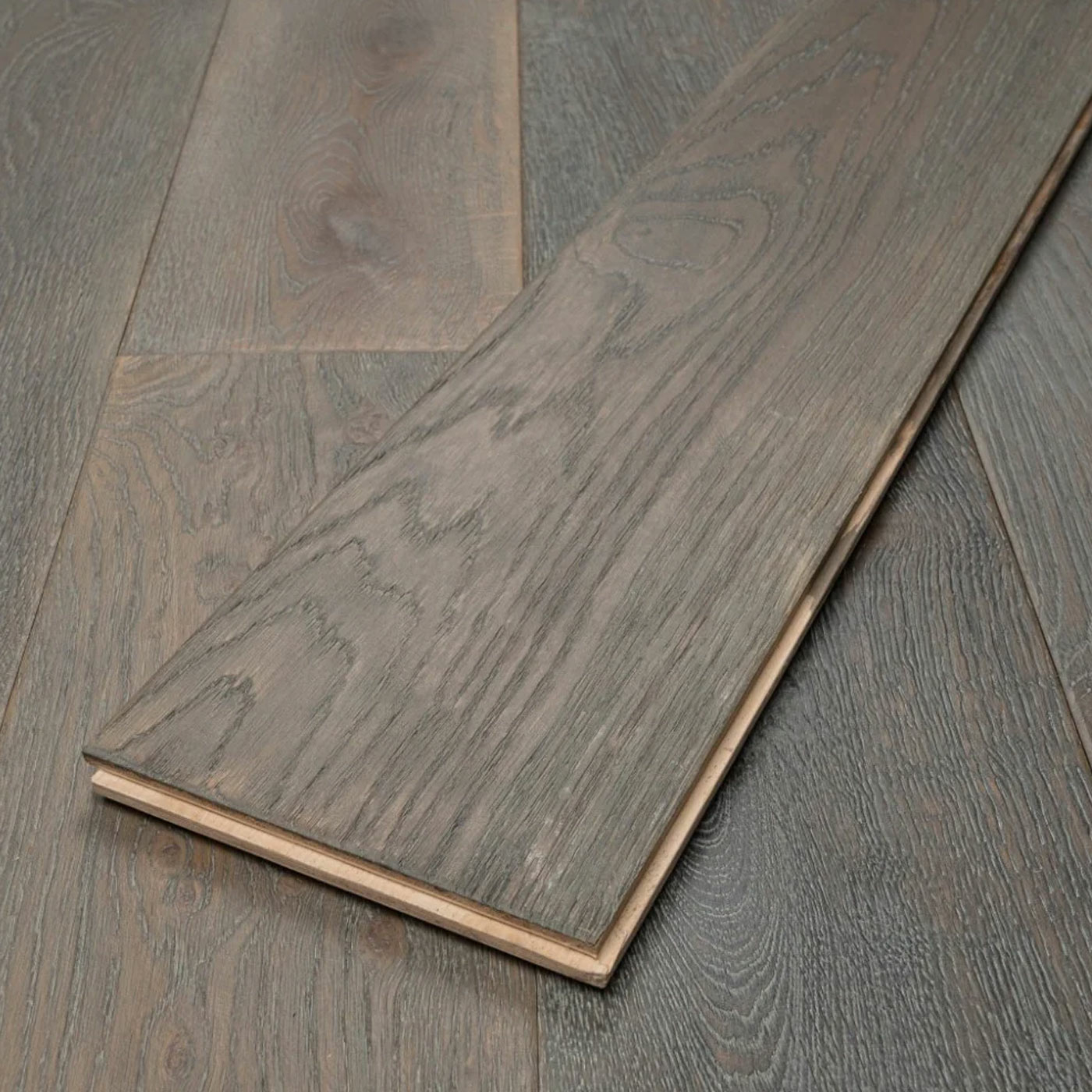 Tradition Antique Smoke Grey Engineered Oak Flooring, Distressed, Brushed & Oiled | Flooring Centre Tradition Antique Smoke Grey Engineered Oak Flooring, Distressed, Brushed & Oiled